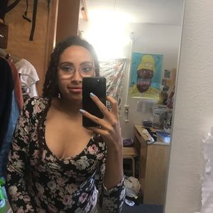 cute summer flower crop top!